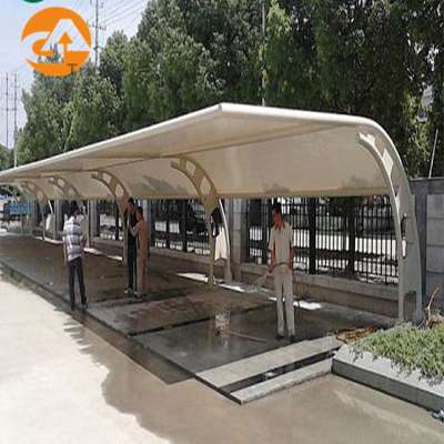 5 years guarantee steel sun shade structure for car packing