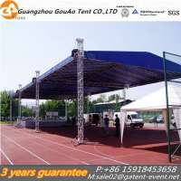 Movable outdoor galvanized stage truss system circus tent truss for sale