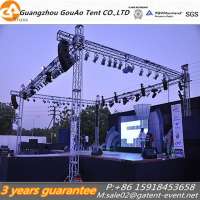 Music festival concert stage roof truss system DJ stage lighting truss